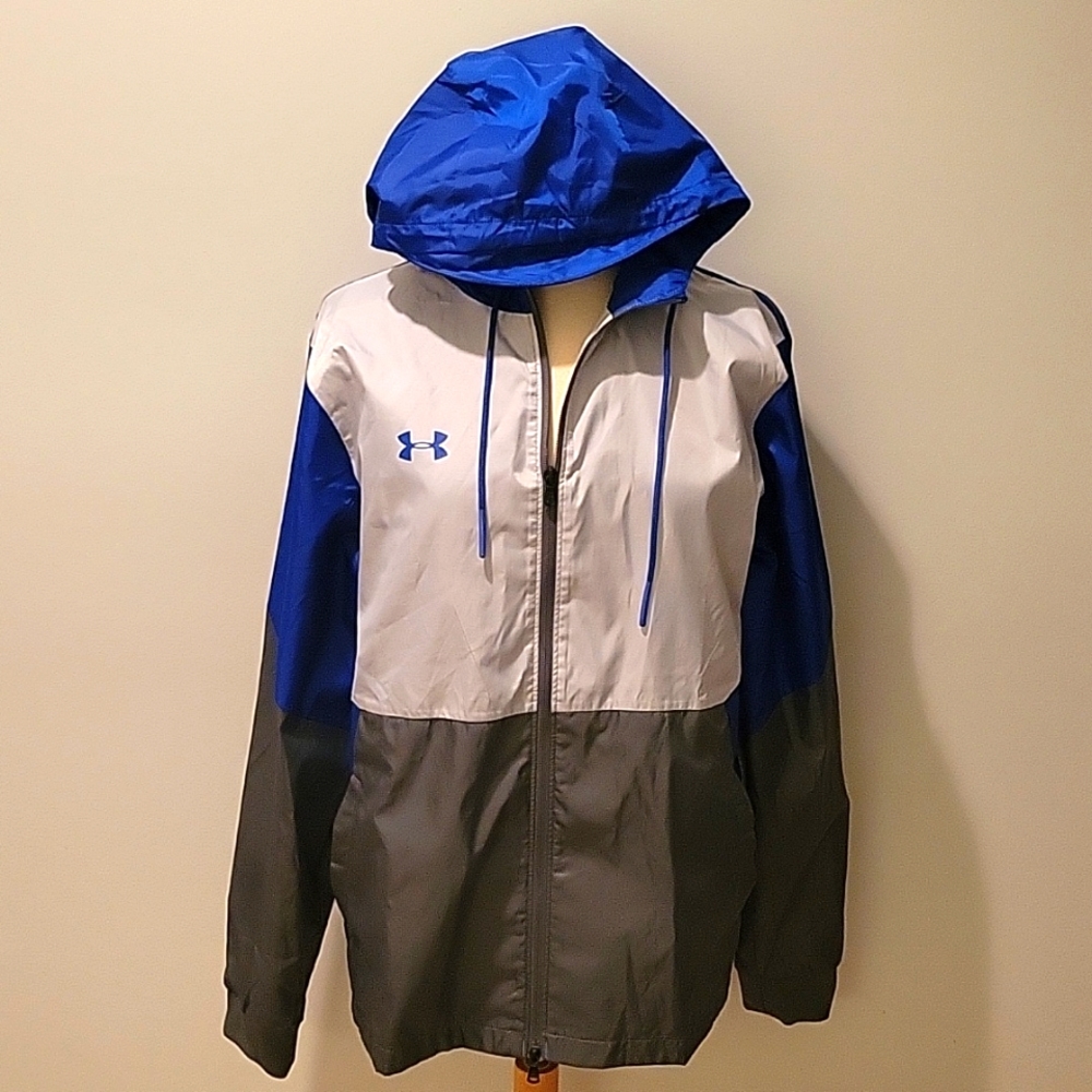Under Armour Rain Jacket Double Zip Hoodie SZ M